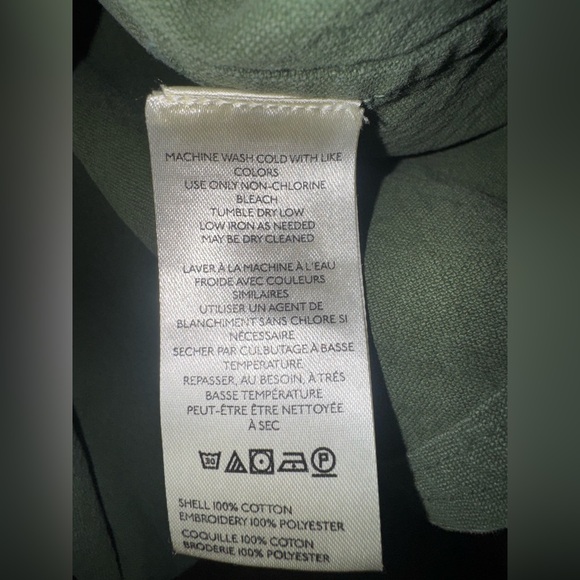 We The Free Green Embroidered Button Down Shirt - Picture 11 of 11